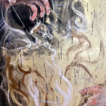 Pintura titulada "«Gifts of the godde…" por Elena Iustus, Obra de arte original, Oleo Montado en Bastidor de camilla de made…