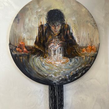 Pintura titulada "Hades" por Elena Iustus, Obra de arte original, Oleo Montado en Bastidor de camilla de madera
