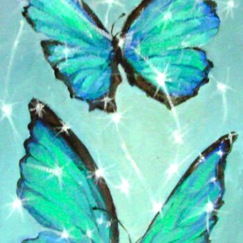 "Butterflies Nature…" başlıklı Tablo Elena Ivanova tarafından, Orijinal sanat, Akrilik Ahşap Sedye çerçevesi üzerine monte e…