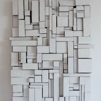 Скульптура под названием "Construction № 3 SP…" - Elena Jurkowska, Подлинное произведение искусства, Дерево
