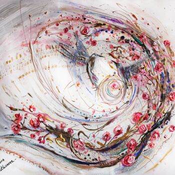 Pintura intitulada "Splash Of Life #39.…" por Elena Kotliarker, Obras de arte originais, Acrílico