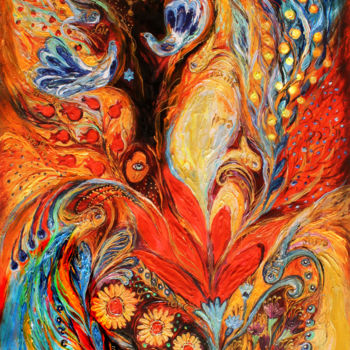 Картина под названием "The Tree of  Life" - Elena Kotliarker, Подлинное произведение искусства, Акрил