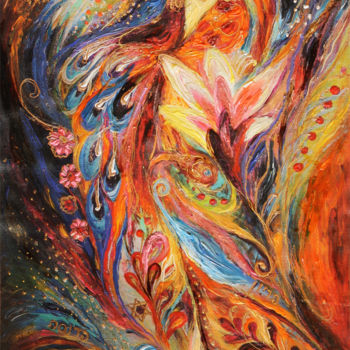Pintura intitulada "The Whisper of Dream" por Elena Kotliarker, Obras de arte originais, Acrílico
