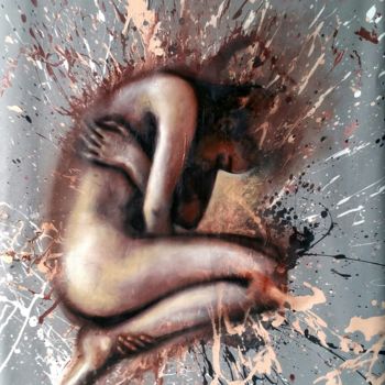 Ζωγραφική με τίτλο ""Belle  Femme " 85×…" από Elena Kraft, Αυθεντικά έργα τέχνης, Ακρυλικό