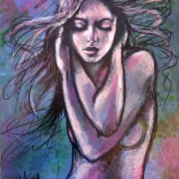 Painting titled ""Gentle wind" 24x30…" by Elena Kraft, Original Artwork, Acrylic