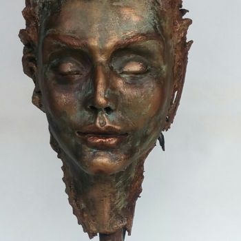 Escultura intitulada ""Empress "" por Elena Kraft, Obras de arte originais, Metais
