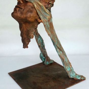 Escultura intitulada ""Hide and seek "" por Elena Kraft, Obras de arte originais, Argila