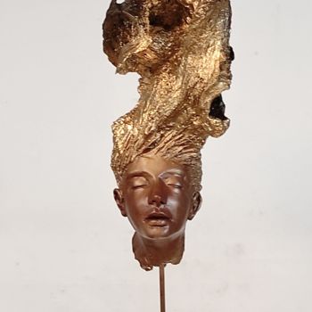 Sculpture titled ""Midas"" by Elena Kraft, Original Artwork, Clay