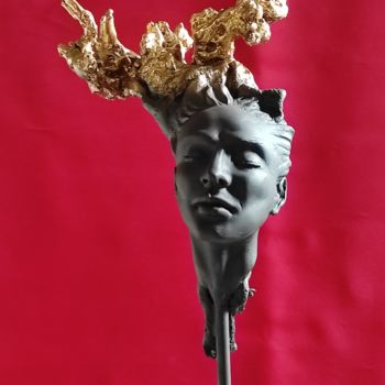 Скульптура под названием ""Mida"" - Elena Kraft, Подлинное произведение искусства, Глина