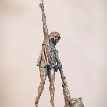 Sculpture intitulée ""TAKE ME WITH YOU!"…" par Elena Kraft, Œuvre d'art originale, Bronze