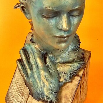 Скульптура под названием ""MRIYA" UNIQUE SCUL…" - Elena Kraft, Подлинное произведение искусства, Глина
