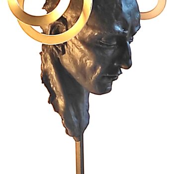 Skulptur mit dem Titel ""CAPRICORNUS"" von Elena Kraft, Original-Kunstwerk, Ton
