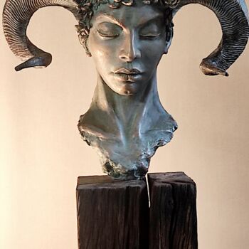 Sculpture titled ""Driada"" by Elena Kraft, Original Artwork, Clay