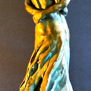 Sculpture titled ""We are!I"" by Elena Kraft, Original Artwork, Clay