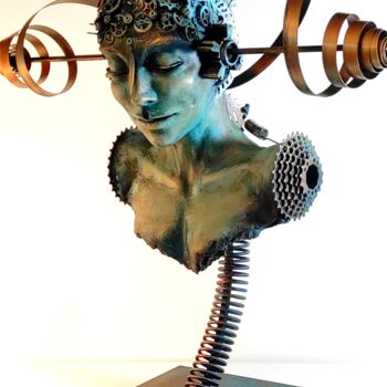 Sculptuur getiteld ""ETERNAL INTERPLAY"…" door Elena Kraft, Origineel Kunstwerk, Klei