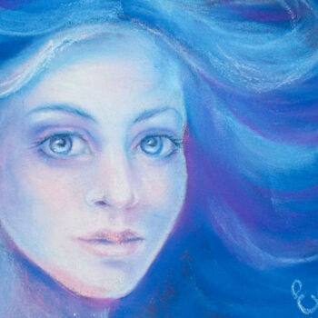 Картина под названием "Небесная" - Elena Kurnosova, Подлинное произведение искусства, Пастель
