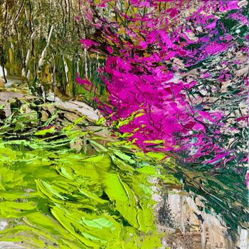 Pintura titulada "Forest in spring" por Elena Mashajeva-Agraphiotis, Obra de arte original, Oleo