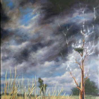 Картина под названием "Тропа гроз" - Elena Morgun (Trish), Подлинное произведение искусства, Масло