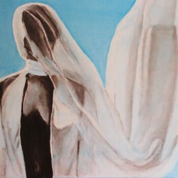 Malerei mit dem Titel "African bride Afrik…" von Elena Nasonova, Original-Kunstwerk, Öl