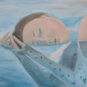 Malerei mit dem Titel "Wasser Elements Wat…" von Elena Nasonova, Original-Kunstwerk, Öl
