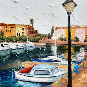 Картина под названием "Port Saplaya. Valen…" - Elena Petrova, Подлинное произведение искусства, Масло