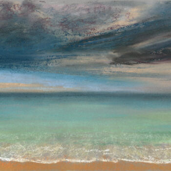 Рисунок под названием "Sea(Pastel)" - Elena Petrova, Подлинное произведение искусства, Пастель