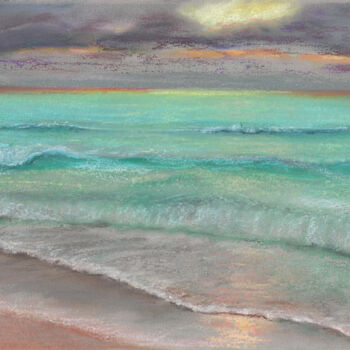 제목이 "Sea №8(Pastel)"인 그림 Elena Petrova로, 원작, 파스텔