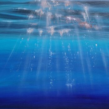 Peinture intitulée "Sea. Waves №2" par Elena Petrova, Œuvre d'art originale, Huile