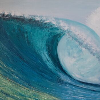 Картина под названием "Vivid wave №15" - Elena Petrova, Подлинное произведение искусства, Масло