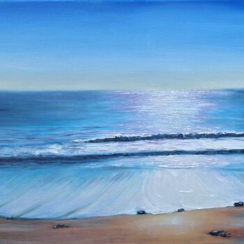 Painting titled "Sea №14" by Elena Petrova, Original Artwork, Oil