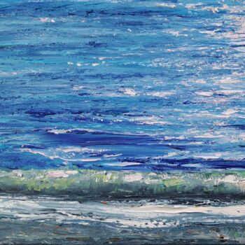 Pintura titulada "Sea №17" por Elena Petrova, Obra de arte original, Oleo