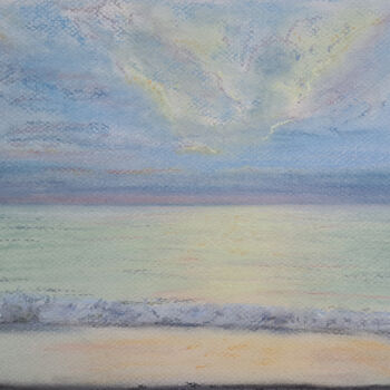 Рисунок под названием "Sea №38(Pastel)" - Elena Petrova, Подлинное произведение искусства, Пастель