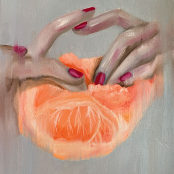 Peinture intitulée "JUICY original oil…" par Elena Polak, Œuvre d'art originale, Huile Monté sur Châssis en bois