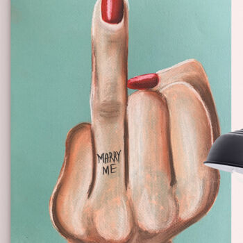 Arts numériques intitulée "Marry me- Print on…" par Elena Polak, Œuvre d'art originale, Travail numérique 2D