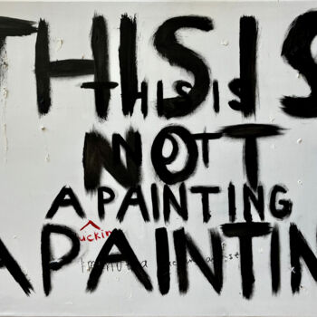 Painting titled "Not a f*cking paint…" by Elena R, Original Artwork, Acrylic Mounted on Wood Stretcher frame