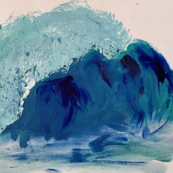 Painting titled "Eclats de mer" by Eléna Rainaud, Original Artwork, Acrylic