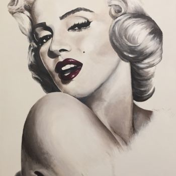 Painting titled "Monroe" by Elenaartdobro, Original Artwork, Acrylic