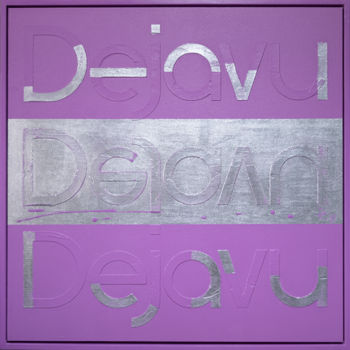 Painting titled "DeJavu" by Elenaartdobro, Original Artwork, Acrylic Mounted on Wood Stretcher frame