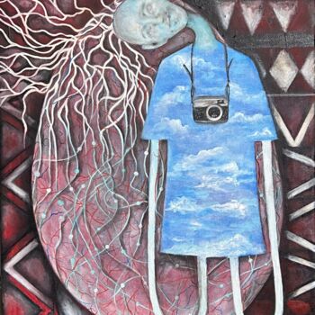Картина под названием "«Турист»" - Elena Sagdeyeva, Подлинное произведение искусства, Акрил