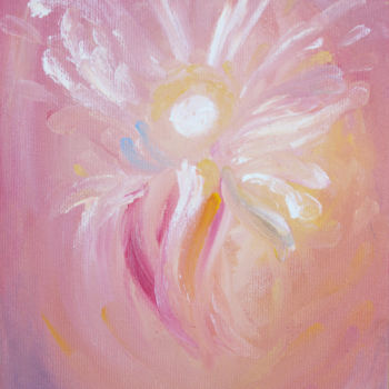Painting titled "Angel light" by The Color Of Life, Original Artwork, Oil
