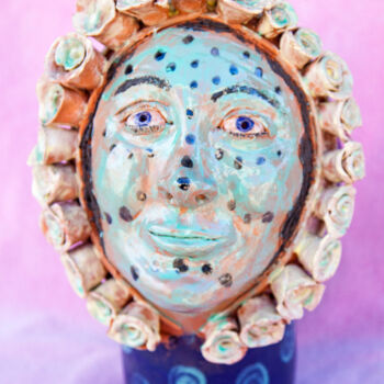 Sculpture titled "Miss Sonya" by Elena Uljancic, Original Artwork, Ceramics