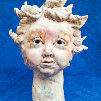 Sculpture intitulée "Serafino" par Elena Uljancic, Œuvre d'art originale, Céramique