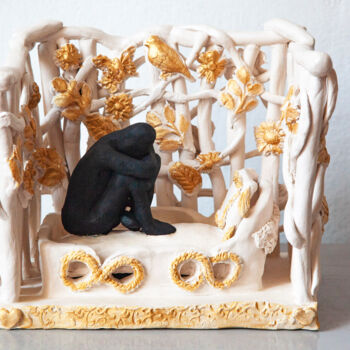 Scultura intitolato "Untitled" da Elena Uljancic, Opera d'arte originale, Ceramica