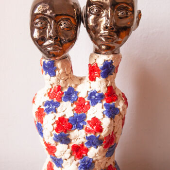 Sculpture intitulée "They - ceramic scul…" par Elena Uljancic, Œuvre d'art originale, Céramique