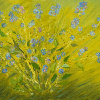 Malarstwo zatytułowany „series - flowers of…” autorstwa Elena Vasil`Eva, Oryginalna praca, Olej