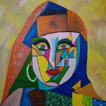 Pittura intitolato "Aitana 01." da Elena Wink, Opera d'arte originale, Acrilico Montato su Telaio per barella in legno