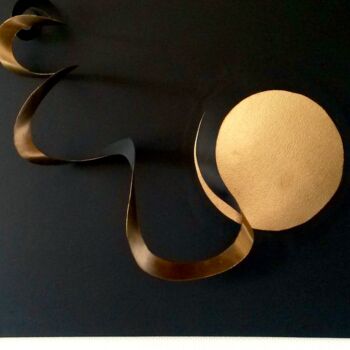 Sculpture intitulée "«»Spiral.Perpetuum…" par Elena Zimovets, Œuvre d'art originale, Carton