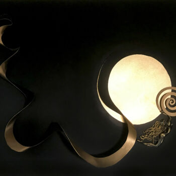 Sculpture titled ""Spiral.Perpetuum m…" by Elena Zimovets, Original Artwork, Polymer clay