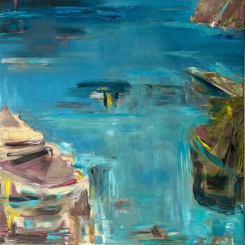 Pintura titulada "Mediterranean Dream" por Elena Artemyeva Pulino, Obra de arte original, Oleo Montado en Panel de madera