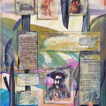 Collages intitolato "The story of one li…" da Elena Martém, Opera d'arte originale, Altro